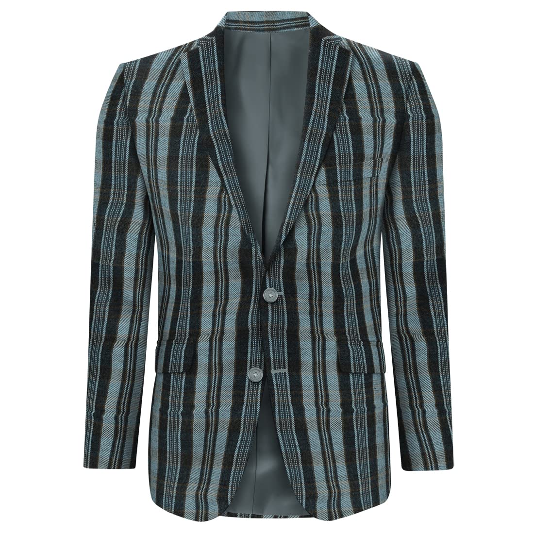 Ruby Fabrics Linings Grey Yarn Dyed Flannel Checkered Material For Flannel Shirt, Skirt, Sewing - 150CM wide (1.5 Meter For As Per Your Use)