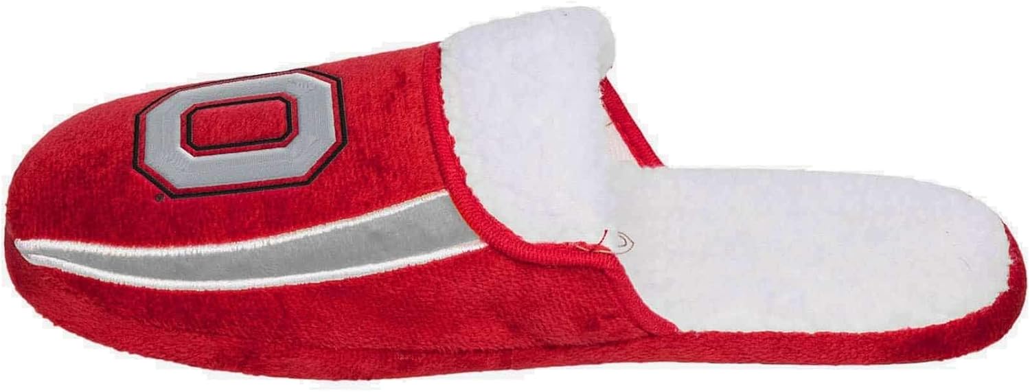 FOCO Ohio State Buckeyes NCAA Mens Sherpa Slide Slippers - L - Image 7