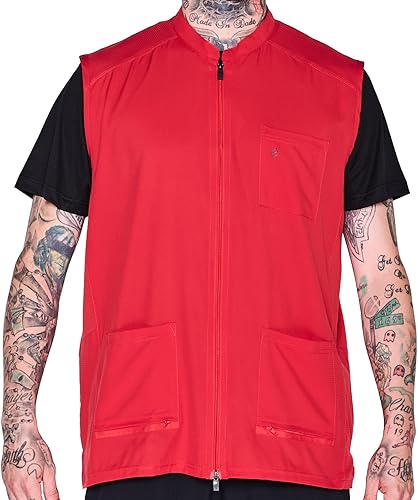 Miniatura 9 de Barber Strong The Barber Vest - Chaleco para hombre, repelente al cabello, paneles laterales de malla ultraligera y transpirable