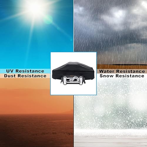 Miniatura 3 de Cubierta de cabrestante, resistente a los rayos UV, impermeable, cubierta protectora de cabrestante con cordón, resistente a la intemperie, para