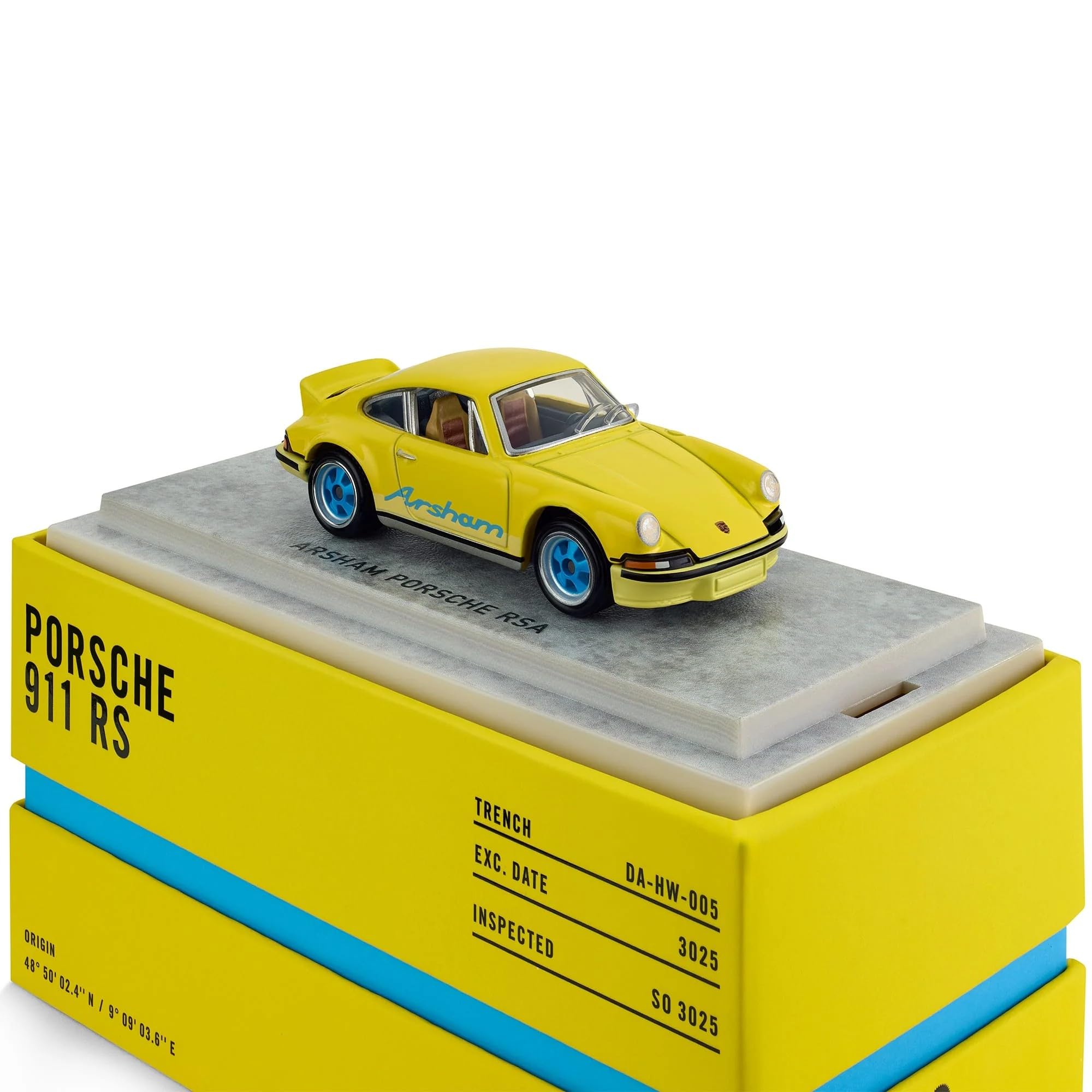 Amazon.com: Hot Wheels x Daniel Arsham 1973 Porsche 911 RSA Yellow
