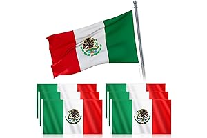 VITALCOZY: Enduring Mexican Pride with a Stellar 6-Pack of 3x5ft Flags