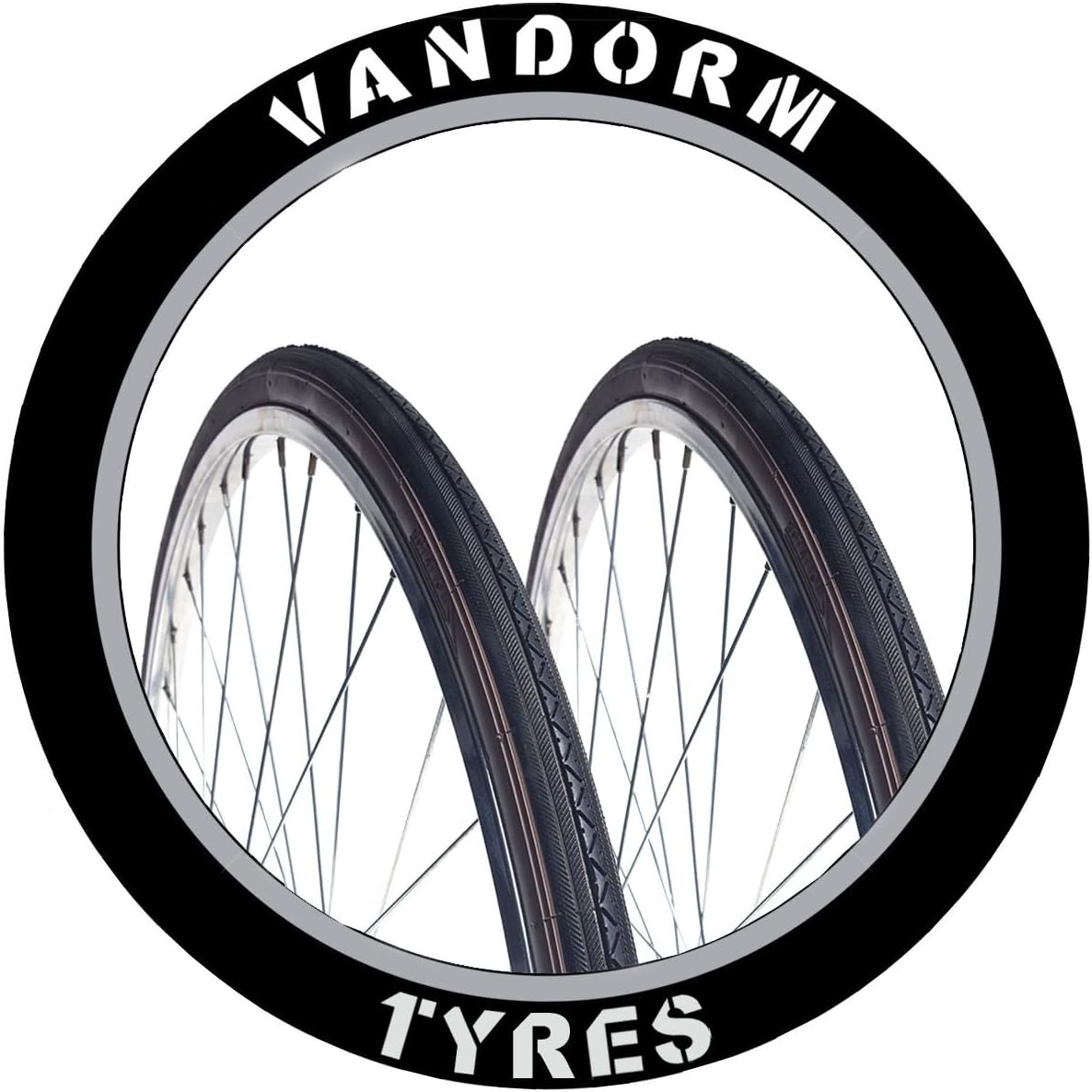 Vandorm 27" x 1 1/4" Tyre Dark Amber Wall Racer Slick Bicycle Tyre & Tube Deals