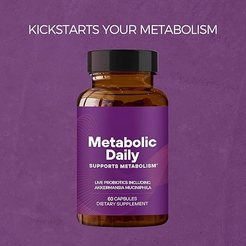 Vista 6 de Akkermansia Probiotic, Metabolic Daily Probiotic Supplement with Akkermansia Muciniphila - Contribute to Metabolism & Energy Levels - Suitable for