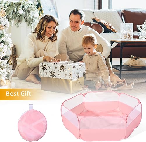 Miniatura 7 de Piscina de bolas grande para niños pequeños, bebés, hoyos de bolas desplegables para niños, perros, tienda de campaña de juegos para gatear, casa de