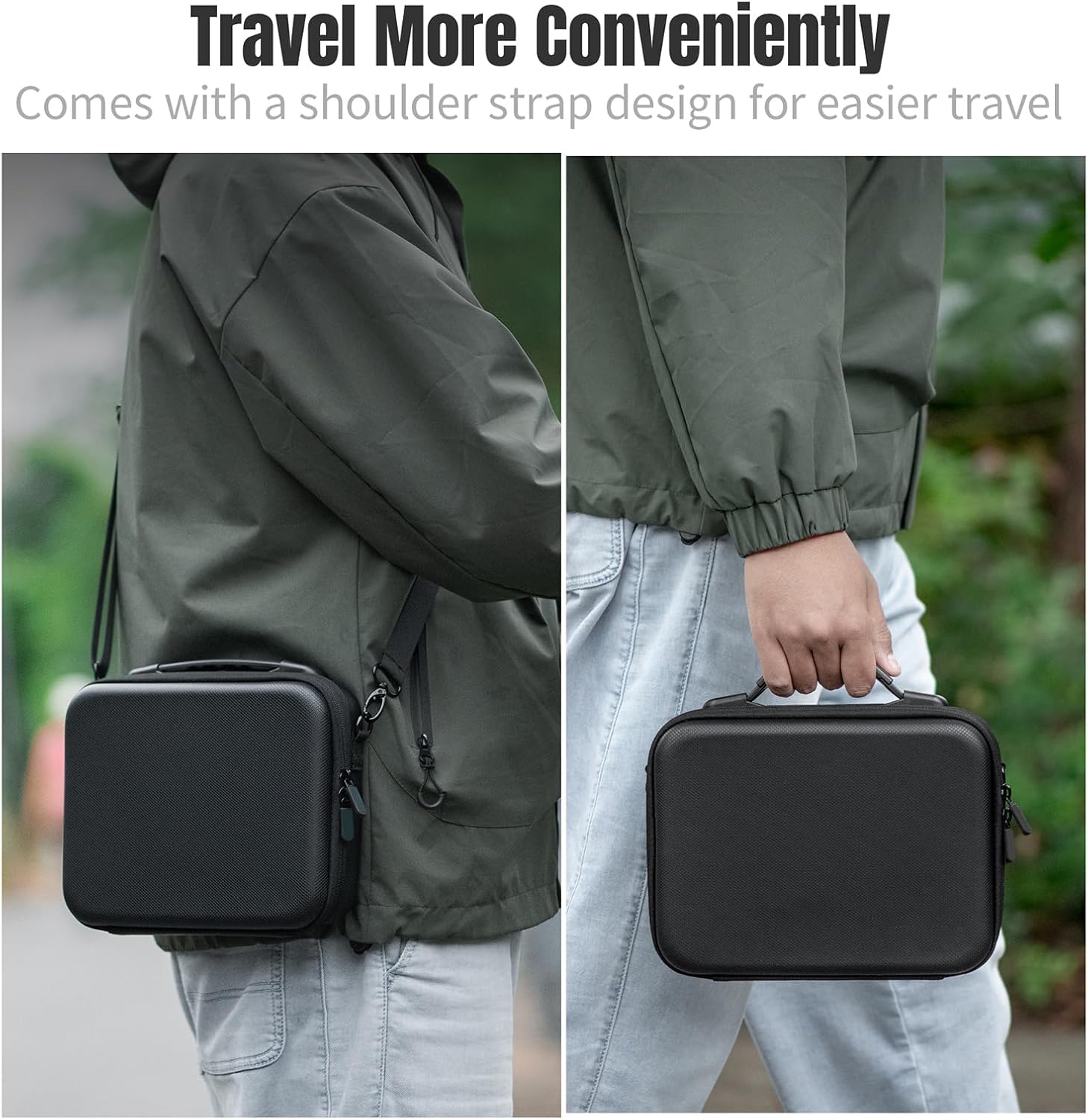 Carrying Case For DJI Osmo Action 6, PU Storage Protective Portable Travel Shoulder Bag Compatible With DJI Osmo Action 6 Adventure Combo Accessories - Image 7