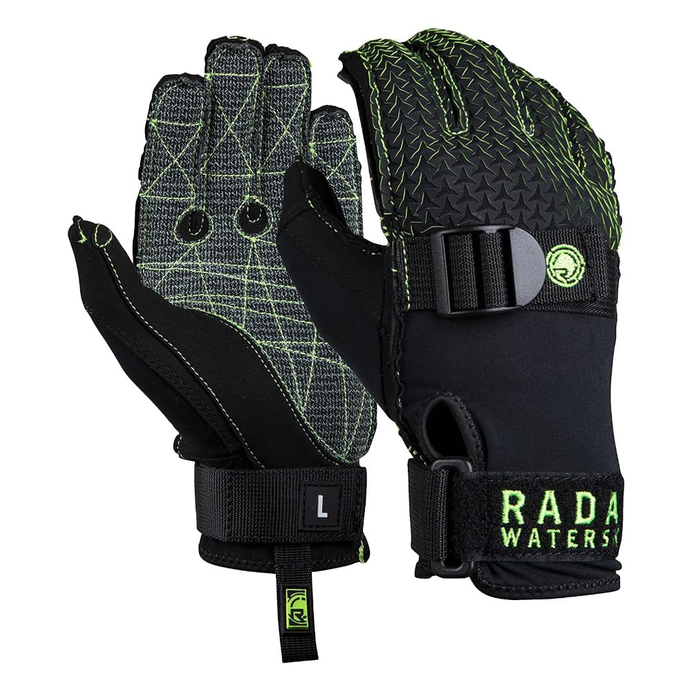 Radar Hydro-K Gloves - Matte Black - Easy Stretch - Power-Pull Backhand Closure - Aramid Palm