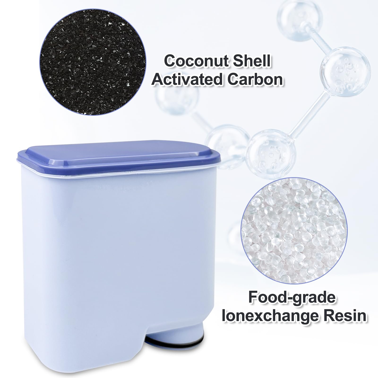 WinGluge Filtro de Agua de Repuesto Compatible con Philips AquaClean CA6903/10 CA6903/22 CA6903, Filtro de Agua Dulce, Filtro AquaClean, Cartuchos de Filtro, Para Cafeteras Automáticas