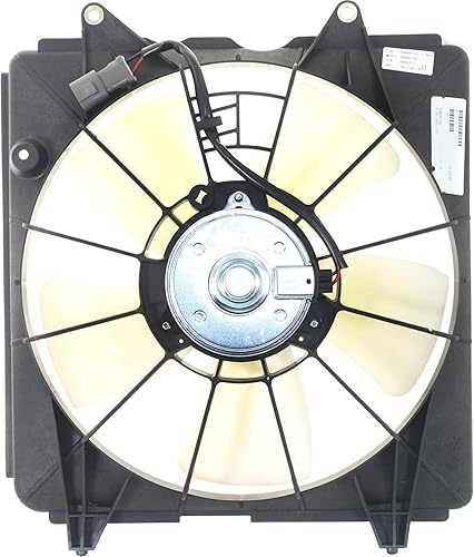 Miniatura 6 de Evan Fischer Juego de 2 ventiladores de refrigeración de condensador de aire acondicionado y radiador compatibles con Honda Civic Sedan 2006-2011 -