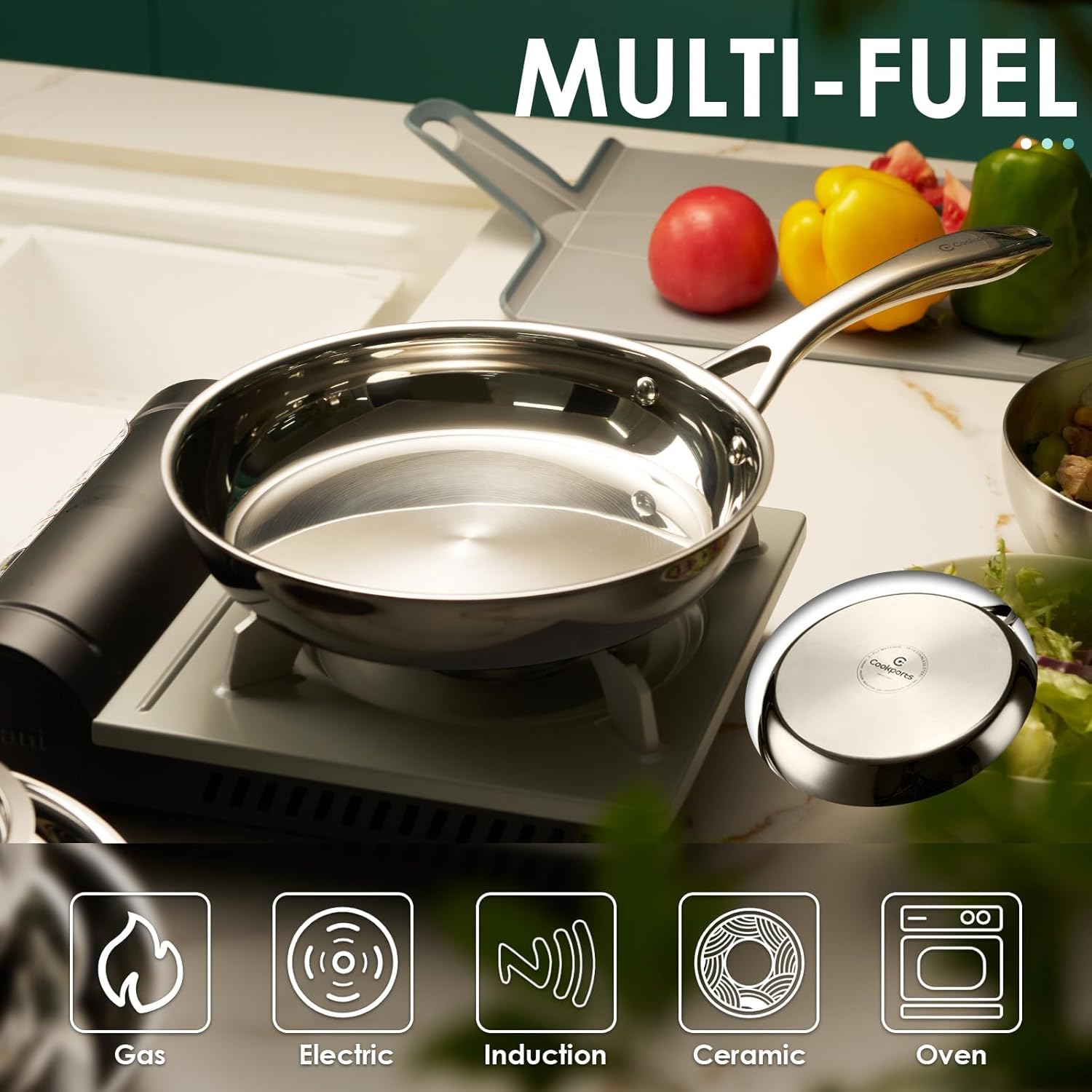 Cookports Multi-Fuel Frying Pan Ready for Any Kitchen
