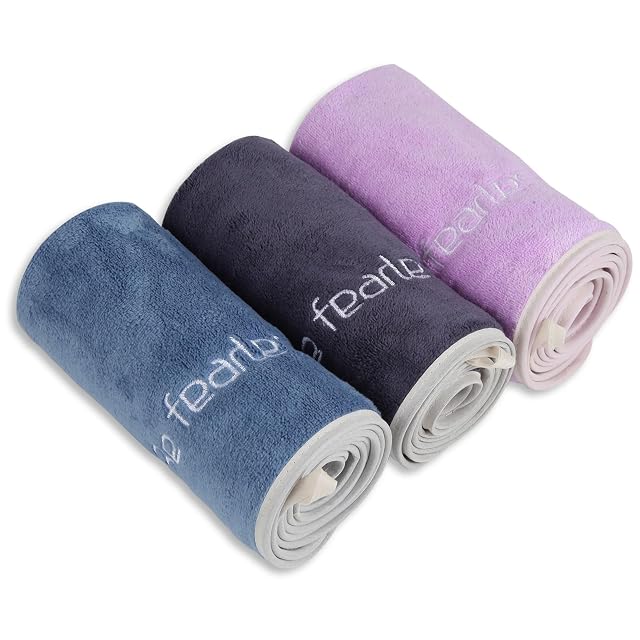 Microfiber Gym Towel Set for Men Women Super Soft and Quick-Drying Towels for Fitness Yoga Cycling Swimming Blue