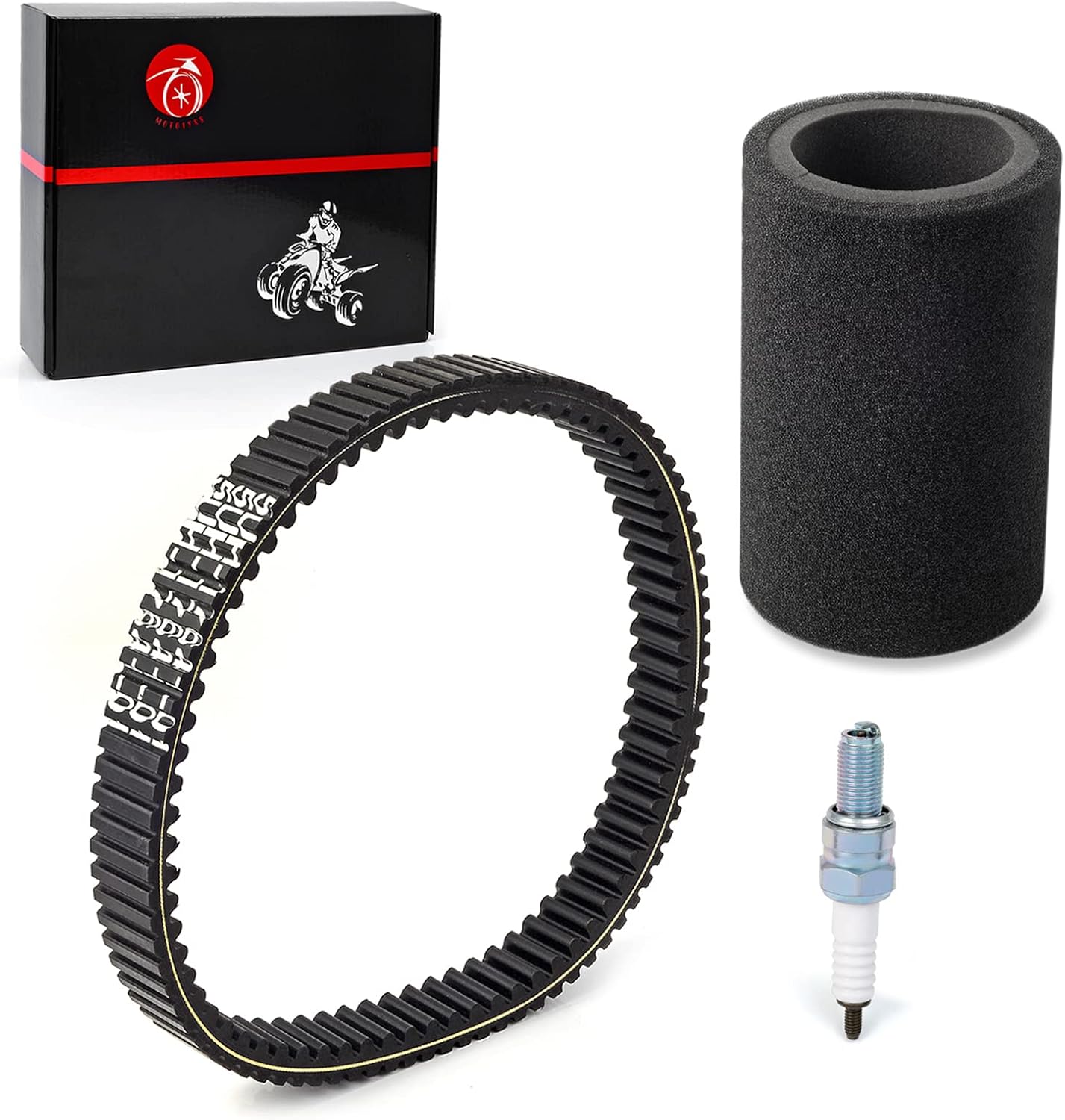 MOTO1988 Heavy Duty Drive Belt and Air Filter Foam For Yamaha Grizzly 350 Wolverine 350 Bruin 350 2006-2017 5UH-17641-01