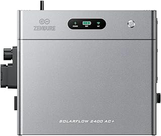 Zendure SolarFlow 2400 AC+ Balkonkraftwerk mit Speicher - Batteriespeicher für Balkonkraftwerk 2400W AC Bidirektionaler Ausgang Erweiterbar auf 16,8kWh, Plug und Play, IP65, KI-Energiemanagementsystem