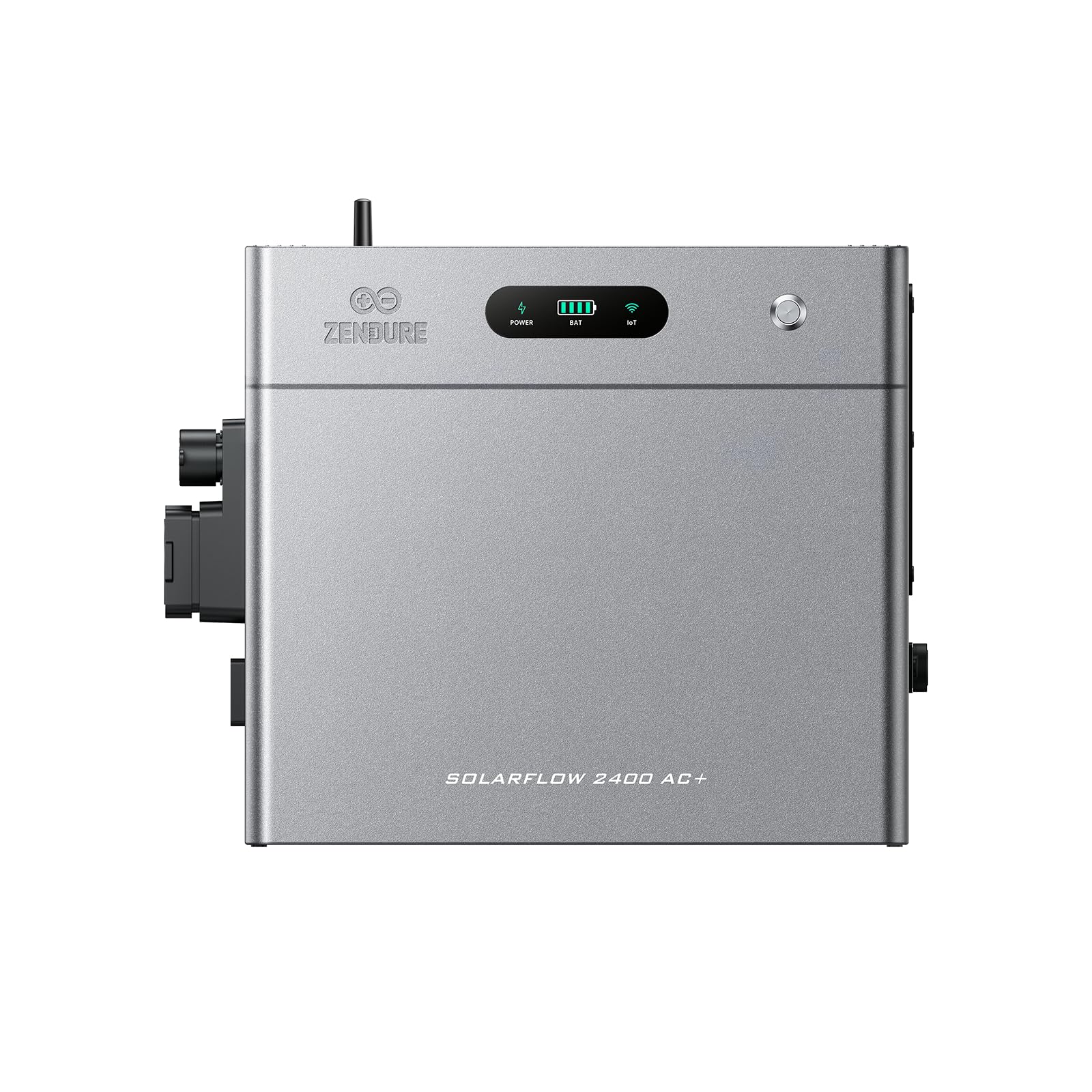 Zendure SolarFlow 2400 AC+ Elektrownia Balkonowa z Zasobnikiem (2,4kWh), Dwukierunkowym AC 2400W, Możliwością Rozbudowy do 16,8kWh (do 5 Akumulatorów AB3000L), Plug & Play, IP65