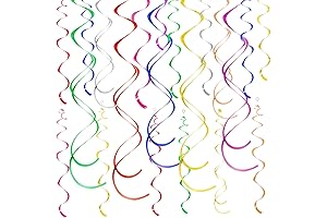 Colorful Swirling Streamers Party Decorations for Grand Celebrations