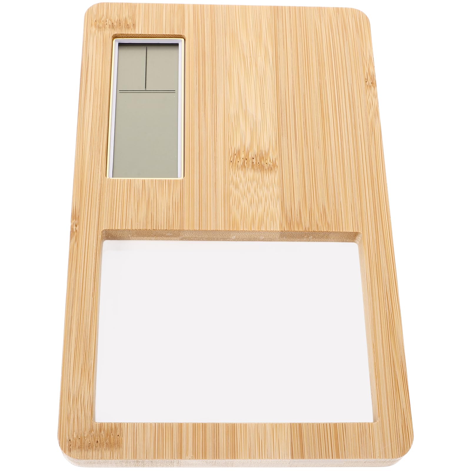 Reloj de madera con portafotos y despertador PRETYZOOM para mesita de noche