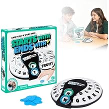 Spin & Shout Word Game, Fast-Paced Family Word Game, Letter Wheel Board Game with Spinner and Tokens, Vocabulary Party Game for Adults, Quick Thinking Group Game for Game Night, Classroom