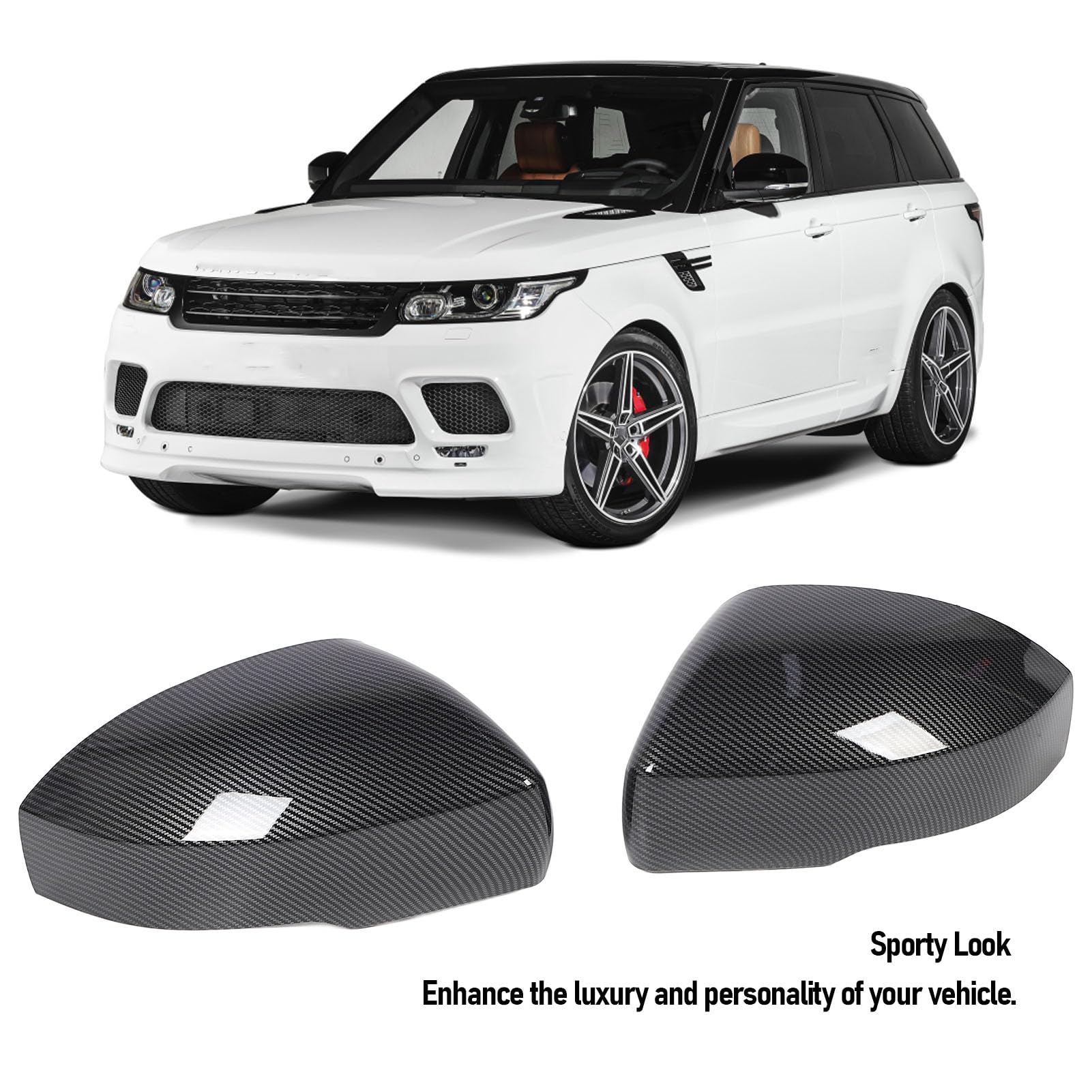 Lusterko Boczne Obudowa Carbon Fiber Styl, Klapa Lusterka