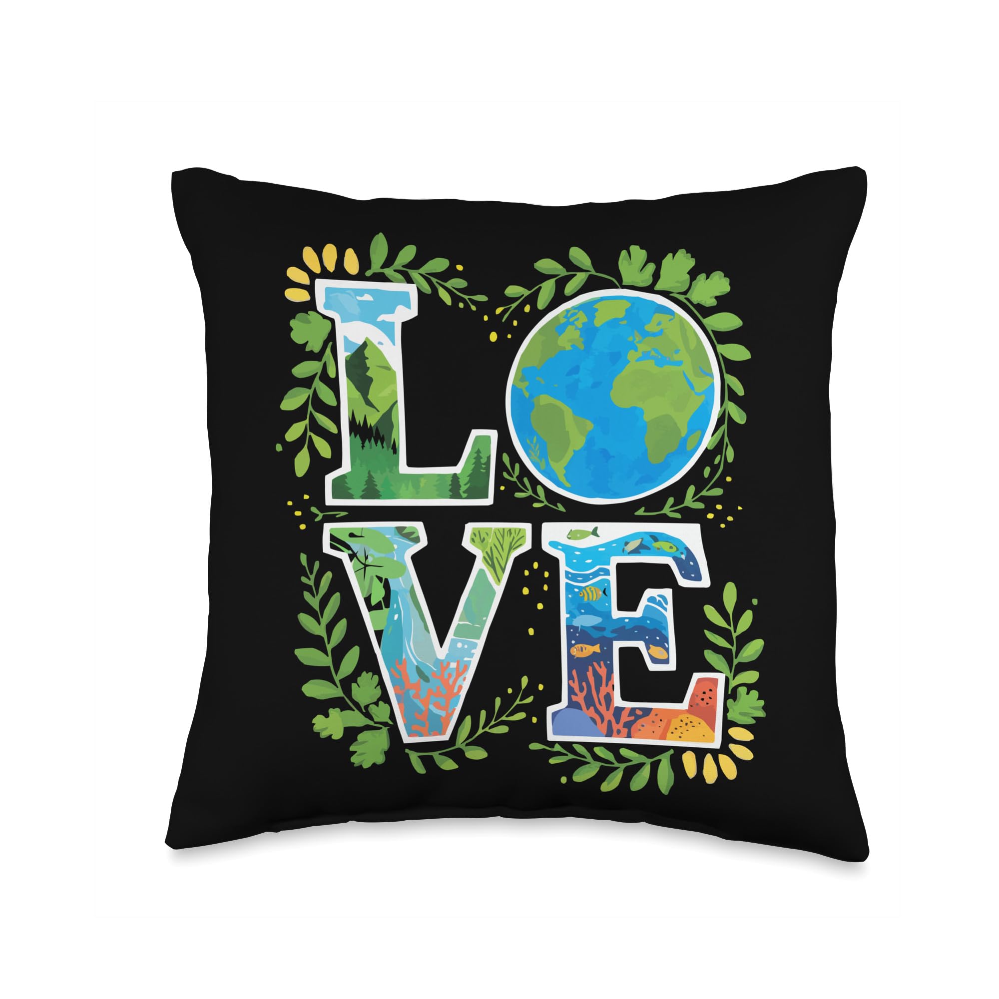 Mother Earth Environmentalist Climate Change Earth Day Throw Pillow for Eco-Friendly Home Decor
| Mother Earth Environm 