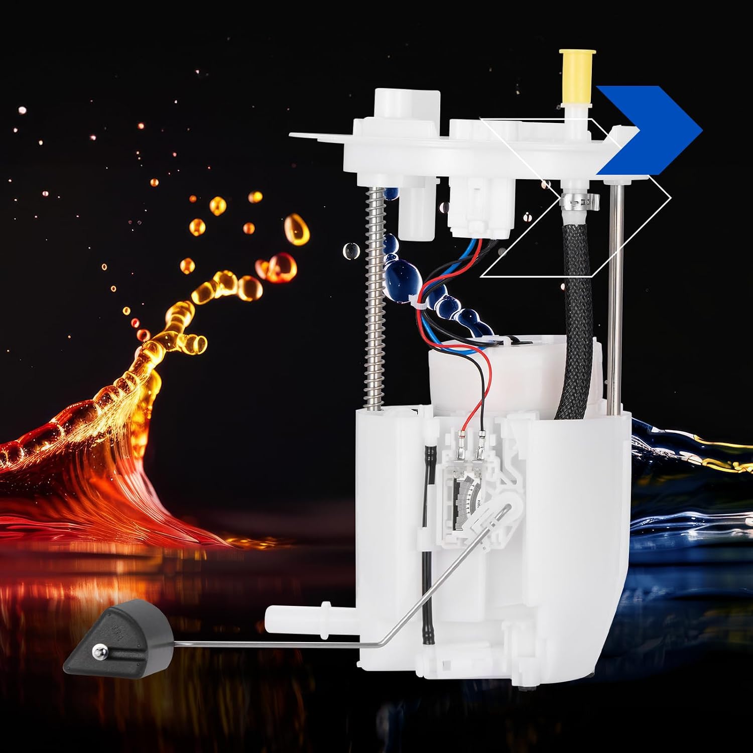 E2558M Fuel Pump Module Assembly Compatible with Ford Flex 2010-2012 3.5L V6 GAS, Compatible with Lincoln MKT 2010-2012 3.7L V6 GAS, Replaces AE9Z9H307A, FG1754, P76588M, SP2559M