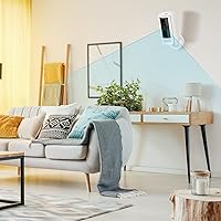 Vista 6 de 2 unidades de soporte de pared adhesivo para cámara interior (1ra generación y 2da generación), dos formas de instalación fácil con cinta fuerte