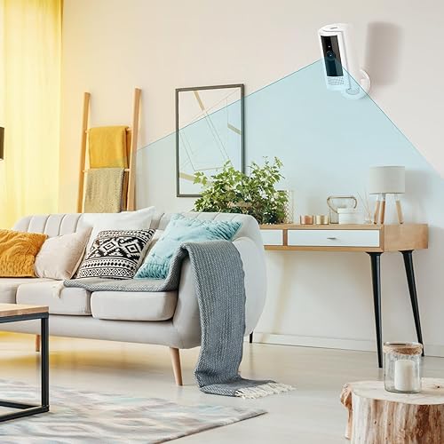 Miniatura 6 de 2 unidades de soporte de pared adhesivo para cámara interior (1ra generación y 2da generación), dos formas de instalación fácil con cinta fuerte