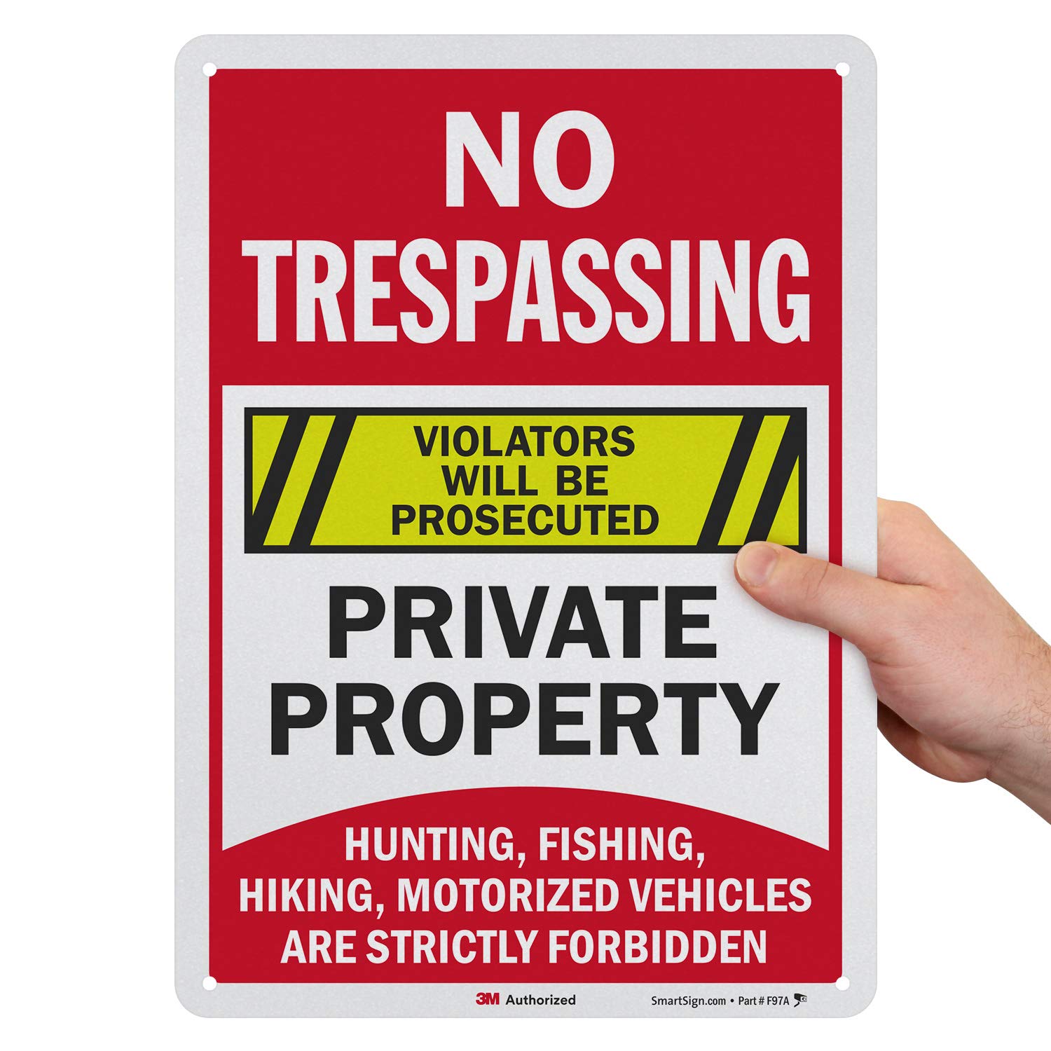 Como Ver Canal Caza Y Pesca Gratis Amazon.com: SmartSign Letrero "No Trespassing Private Property - Caza, pesca,  senderismo, vehículos motorizados están prohibidos" | 10 x 14 pulgadas,  aluminio reflectante de grado ingeniero 3M : Industrial y Científico