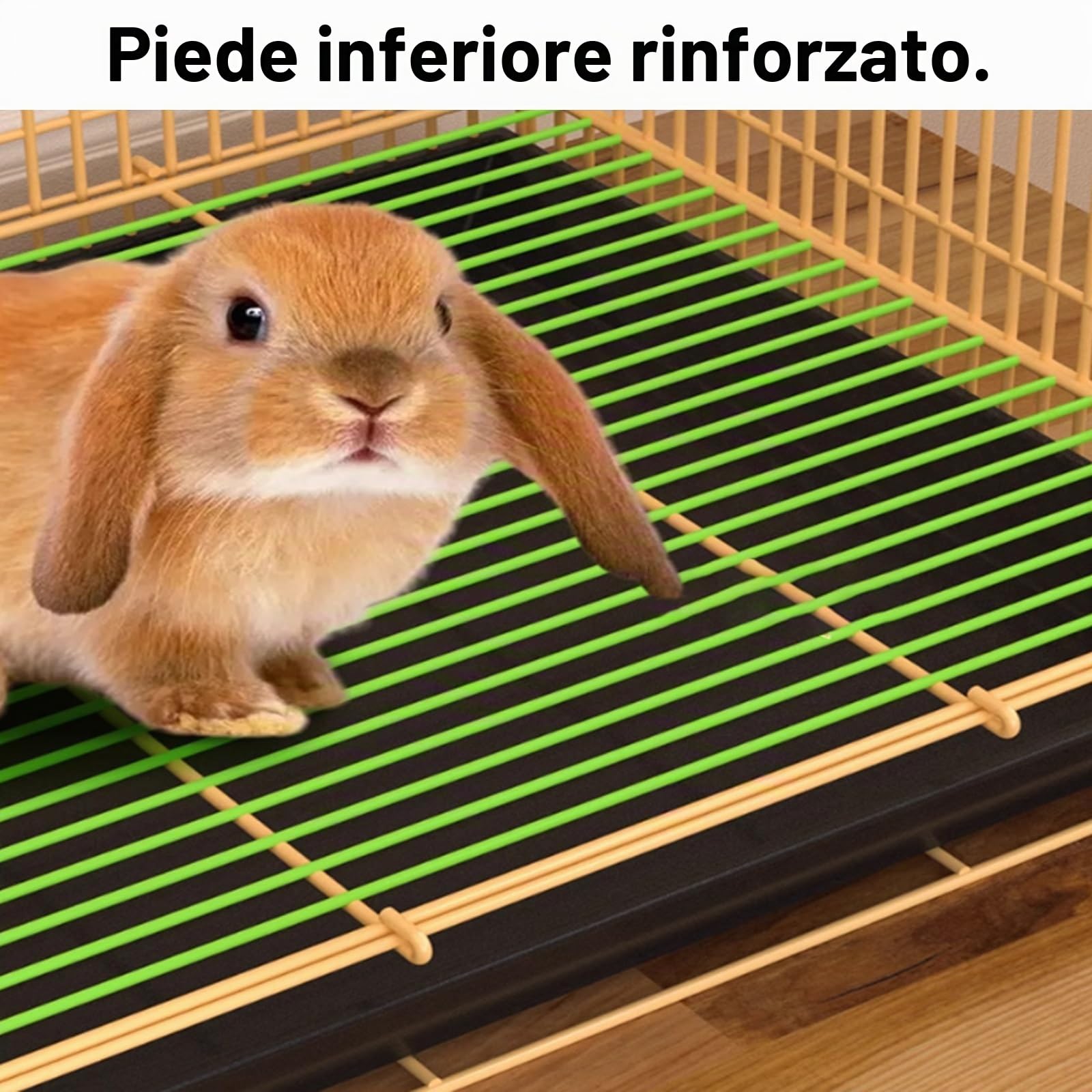 Gabbia per Conigli Pieghevole per Conigli/Gatti/Cochi D’India