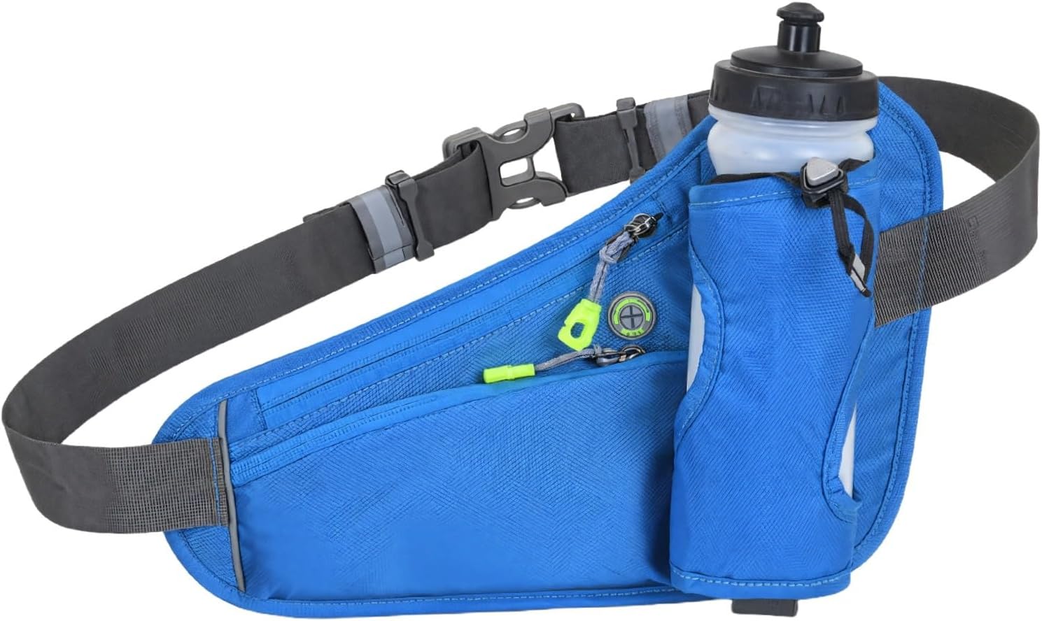 Adjustable Hydration Waist Belt With Water Bottle Holder, Reflective Sports Running Pack For Phone, Keys, And, For Hiking, Jogging