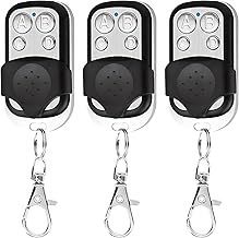 Confezione da 3 telecomando universale per porta del garage da 433 MHz con funzione clonata antifurto per cancello scorrevole