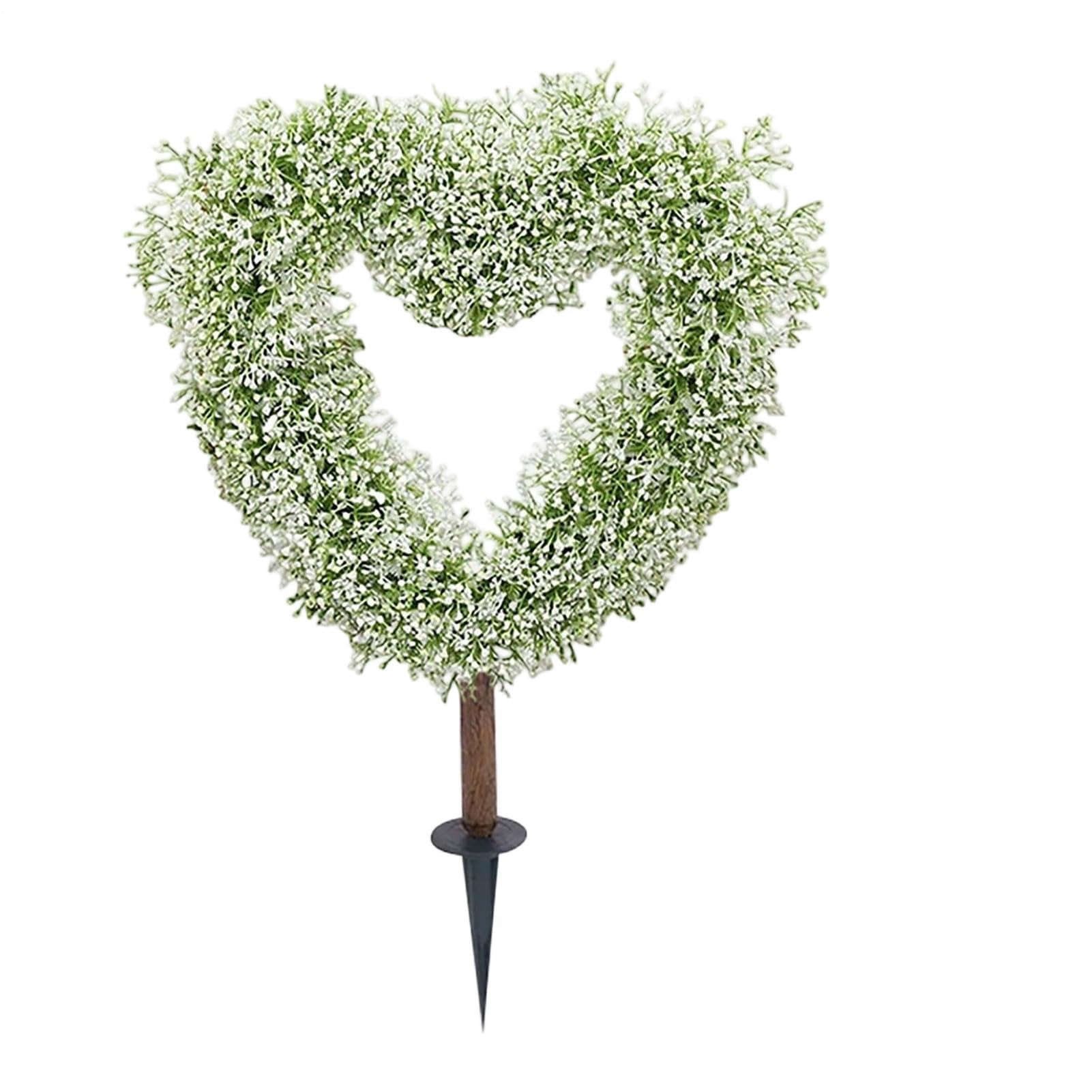 Piquet décoratif au look charmant en cœur, le cadeau végétal idéal pour le jardin