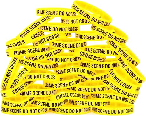 One Hundred 100 of Crime Scene Do Not Cross Bracelets
