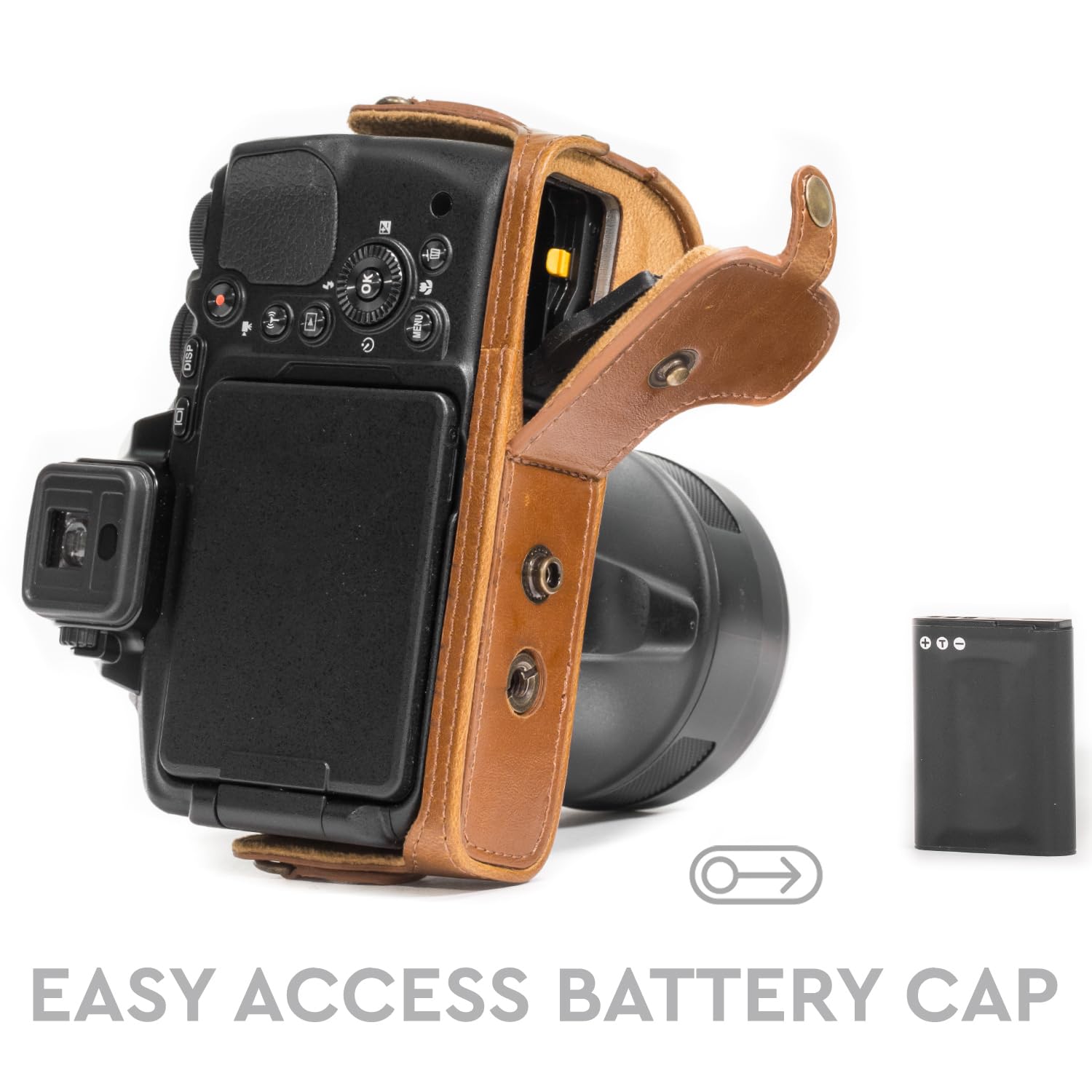 Amazon.co.jp: MegaGear レザーカメラケース Nikon Coolpix P900