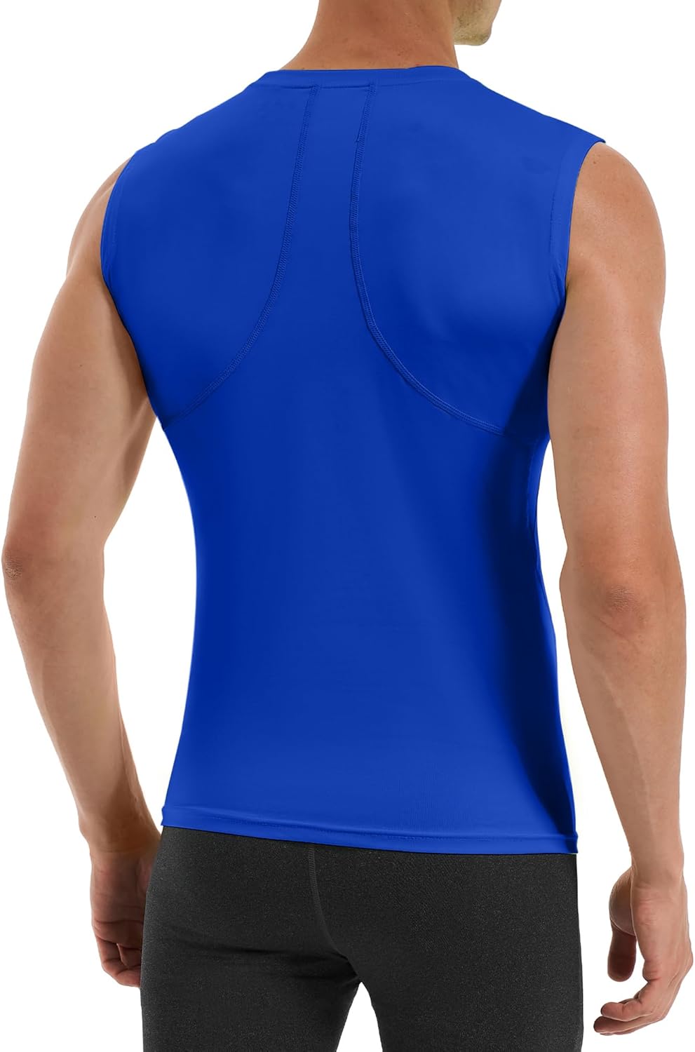 Runhit Sleeveless Compression Shirt Men Tank Top Athletic Muscle Shirts for Men - Image 3