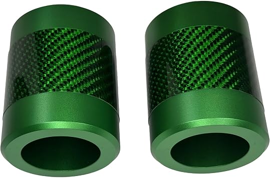 Motorcycle Crash Bar Guard CNC Slider Engine Guard Collision Protector with Green Carbon Fiber Fit for Harley 2024 CVO Road Glide ST,2PCS Green
