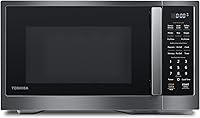 Toshiba ML4-EM12PA(BS) 1.2 Cu Ft Countertop Microwave: Smart Sensor, 13 Auto Menus, Mute, 1000W Black Stainless Steel