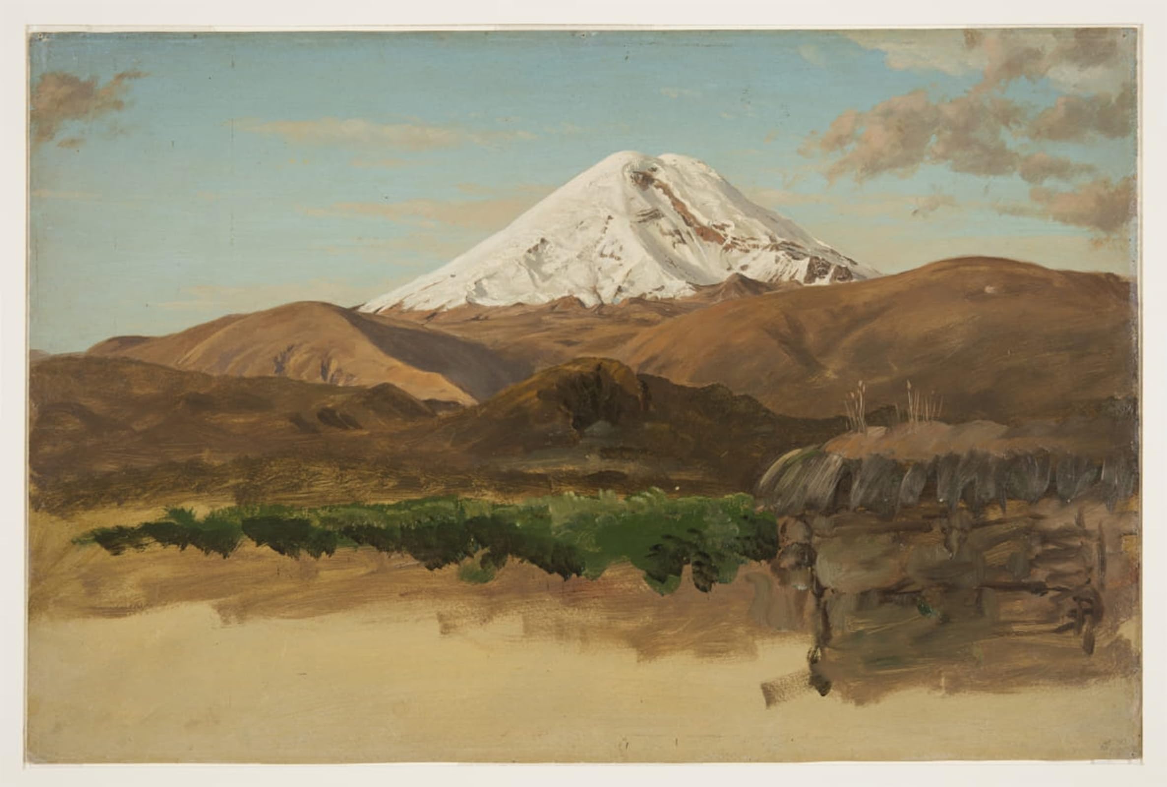 Posteriik No Frame Vintage Art Print Images Pictures Print Mount Chimborazo By Frederic Edwin Church Modern Colour Posters For Office Home Decor 60X90cm