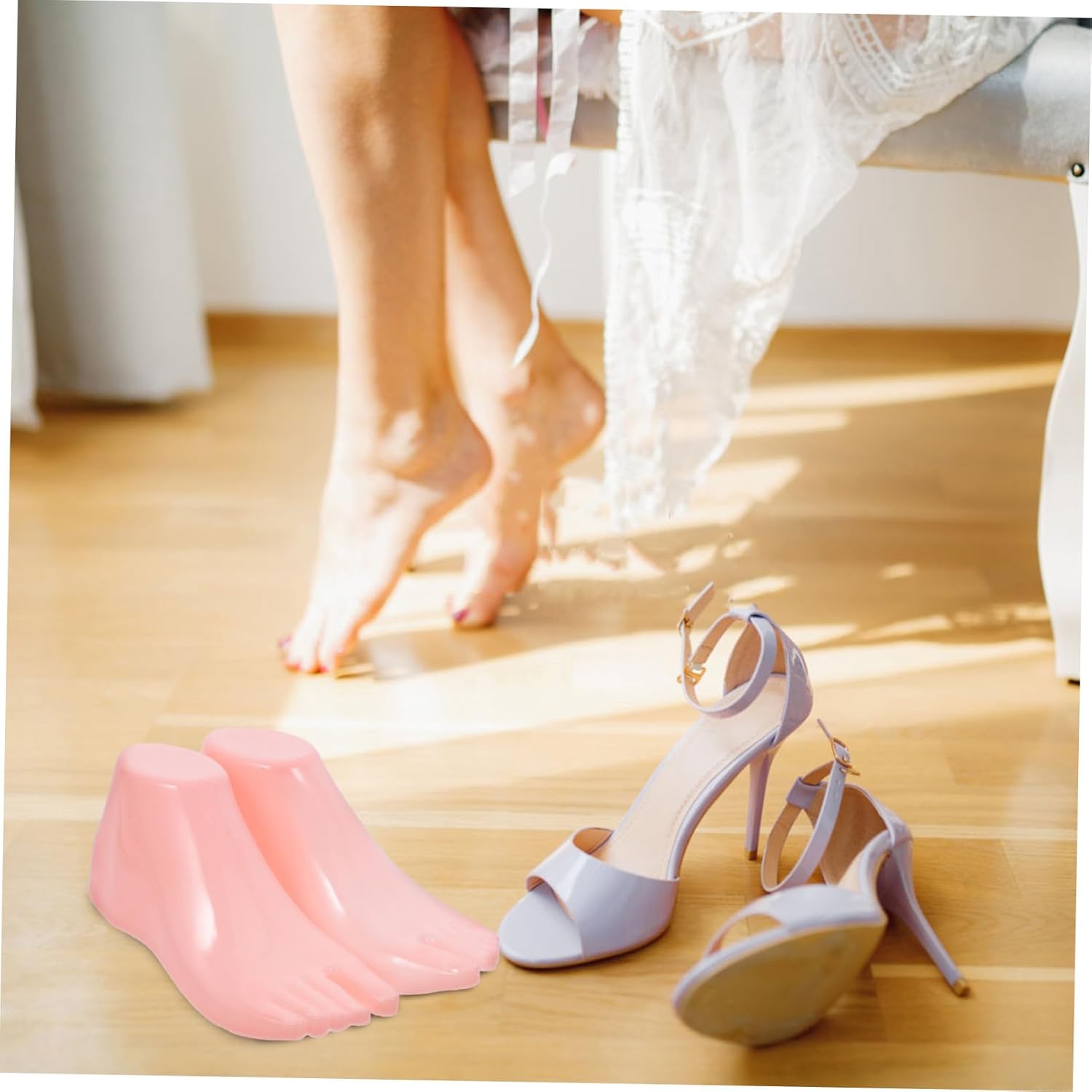 5pcs Foot Mannequin Sock Display Stand for Shoes Model for Footwear for Sock Jewelry and Shoe Organization