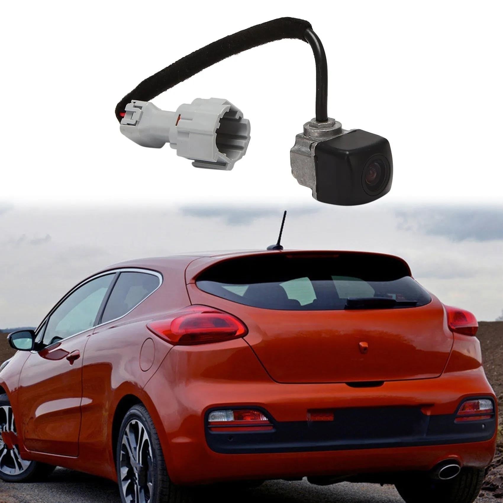 Caméra de Sécurité Voiture HD 1080P pour Kia CEED 2012 2013 2014 2015 2016 95760A2100, Caméra de Recul Étanche IP68 avec Vision Nocturne et Grand Angle, Schwarz