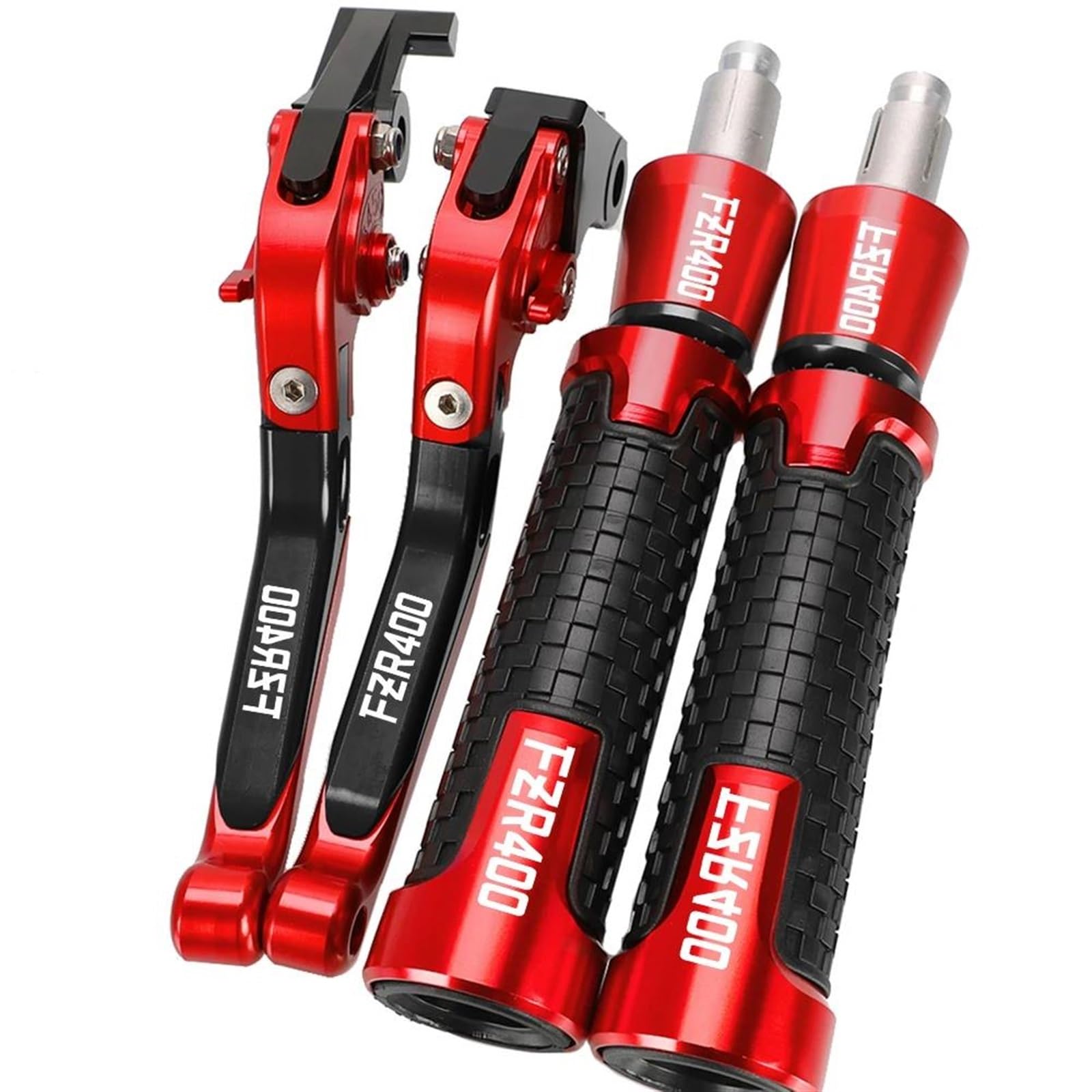 VTAIEX Motorbike Accessories Adjustable Motorcycle Brake Clutch Levers for Y-AMAHA FZR400 FZR 400 FZR-400 1988 1989 1990 Fzr400 22MM Hand Grips Handlebar End