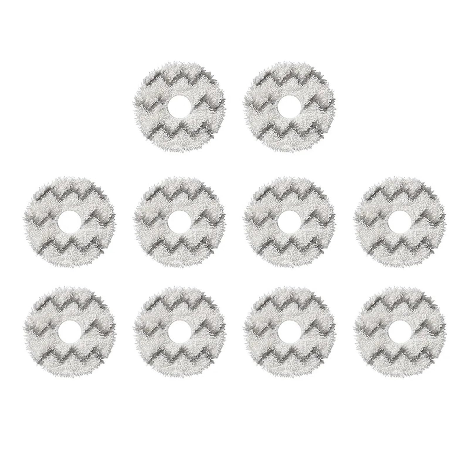 Mop Cloth，Compatible for Ecovacs， X1S PRO T10 Omni Turbo MAX X1 Omni Turbo MAX T20 PRO MAX PRO Plus Robot Vacuum Reusable Mop Pad Part(10PCS)