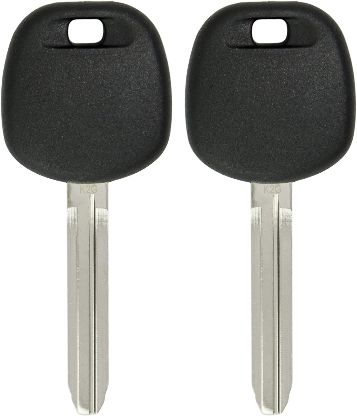 Keyless2Go Replacement for 2 Transponder Ignition Chip Car Key TOY44G-PT for Corolla Camry Avalon Rav4