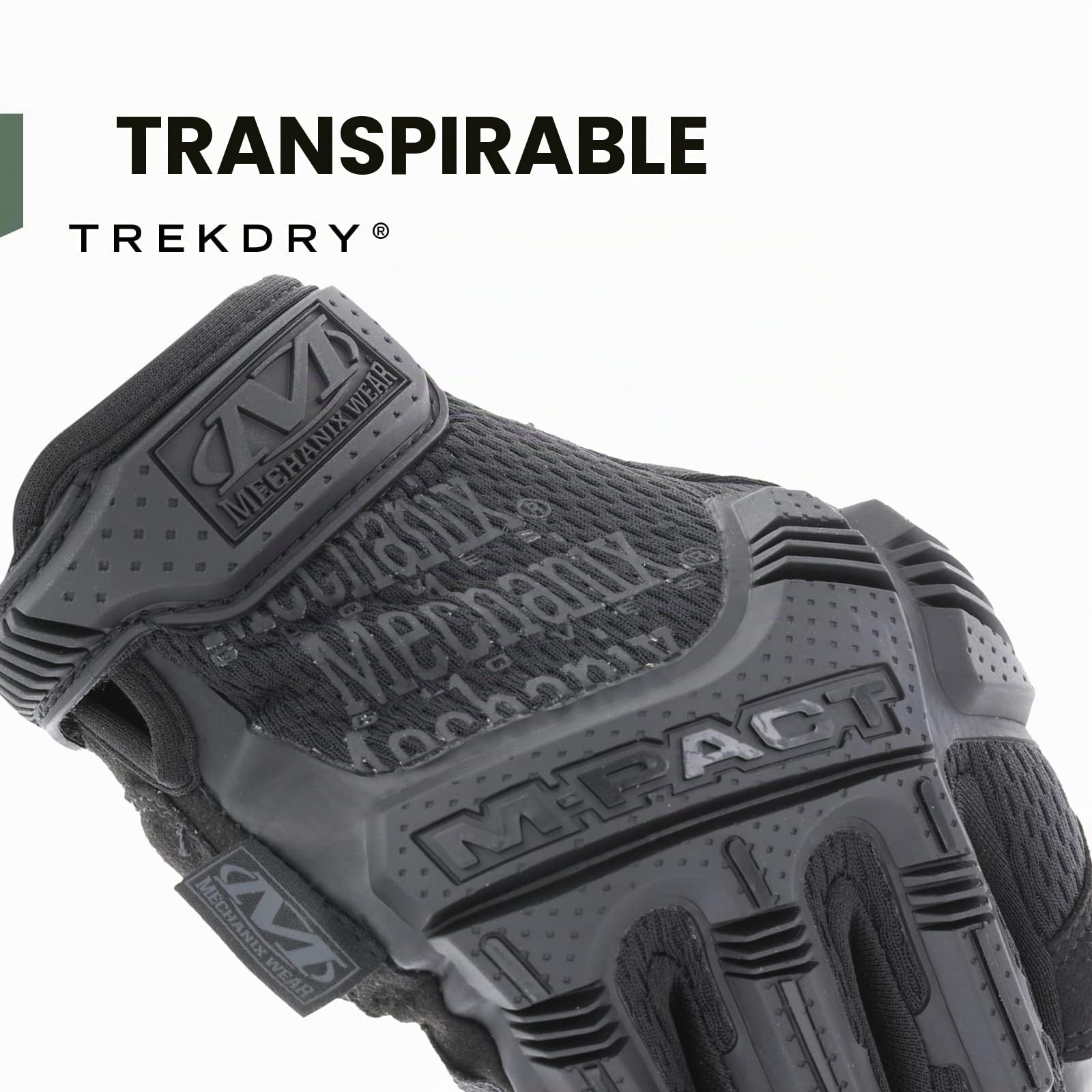 Mechanix Wear - M-Pact Fingerless Covert Guantes (Large, Negro)