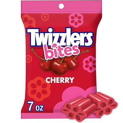 Miniatura 8 de TWIZZLERS Bites Cherry Flavored Regaliz Style - Bolsa de caramelos, 16 onzas