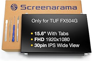 SCREENARAMA New Screen Replacement for ASUS TUF FX504GD, FHD 1920x1080, IPS, Matte, LCD LED Display with Tools