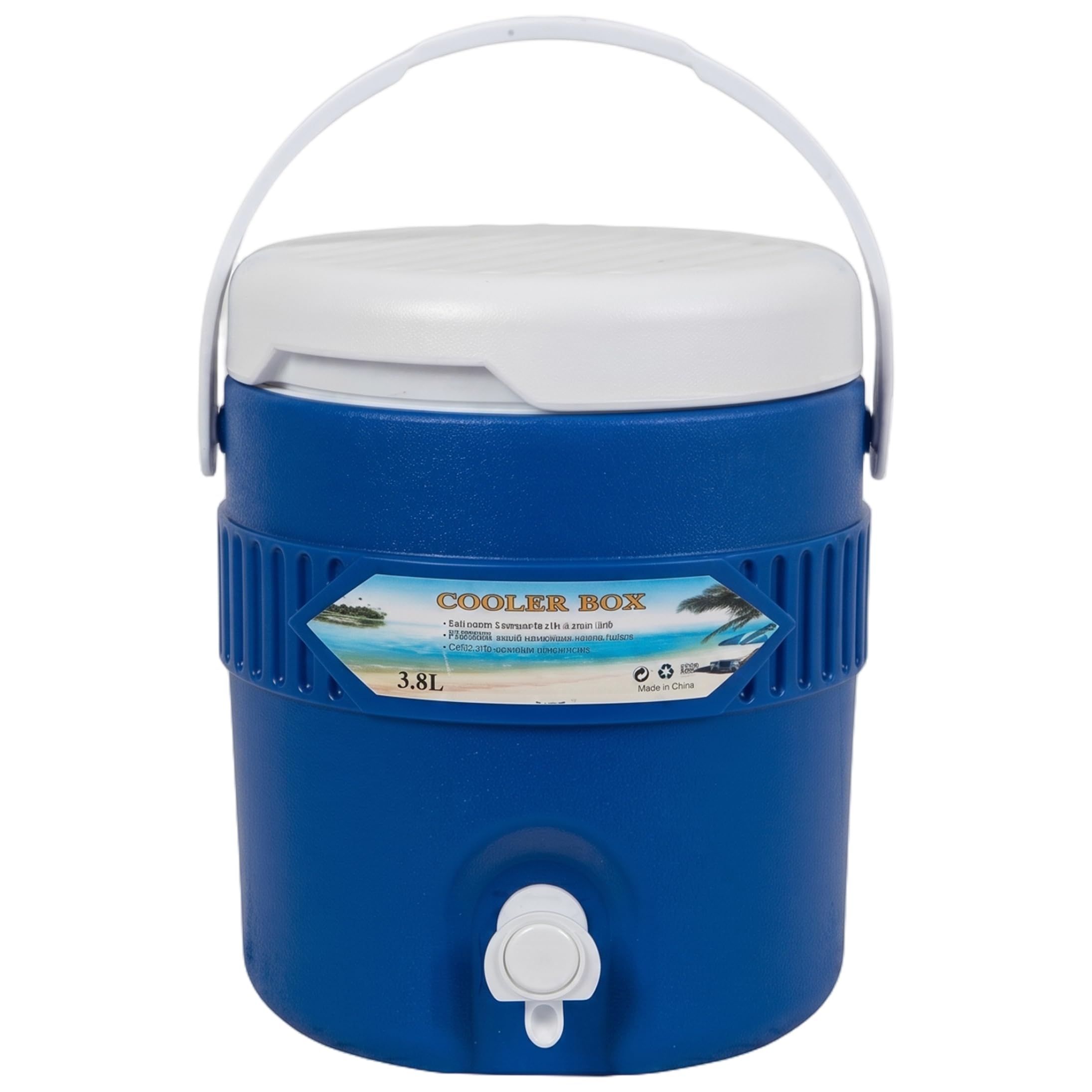 Syglawnd Cooler With Spout, 1 Gallon Portable Sports Cooler Water Dispenser, Leakproof Water Jug Coolers With Lid and Handle, Blue, Sports Dispenser