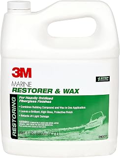3M 7100142897 Marine Fiberglass Restorer and Wax 09007-1 Gallon