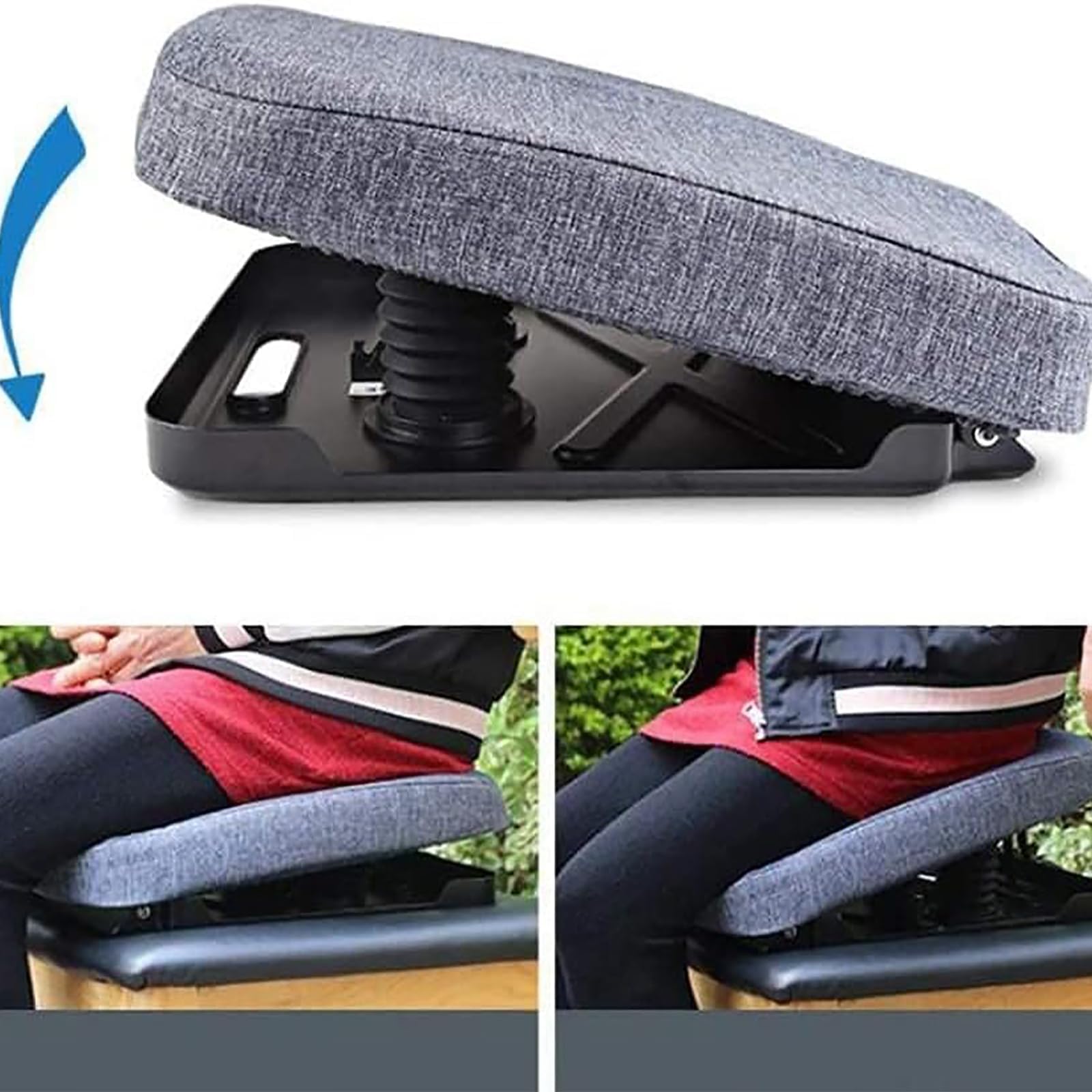 Cuscino di sollevamento elettrico, supporto regolabile per anziani, in memory foam con copertura impermeabile, design leggero e portatile, capacità 2-150 kg