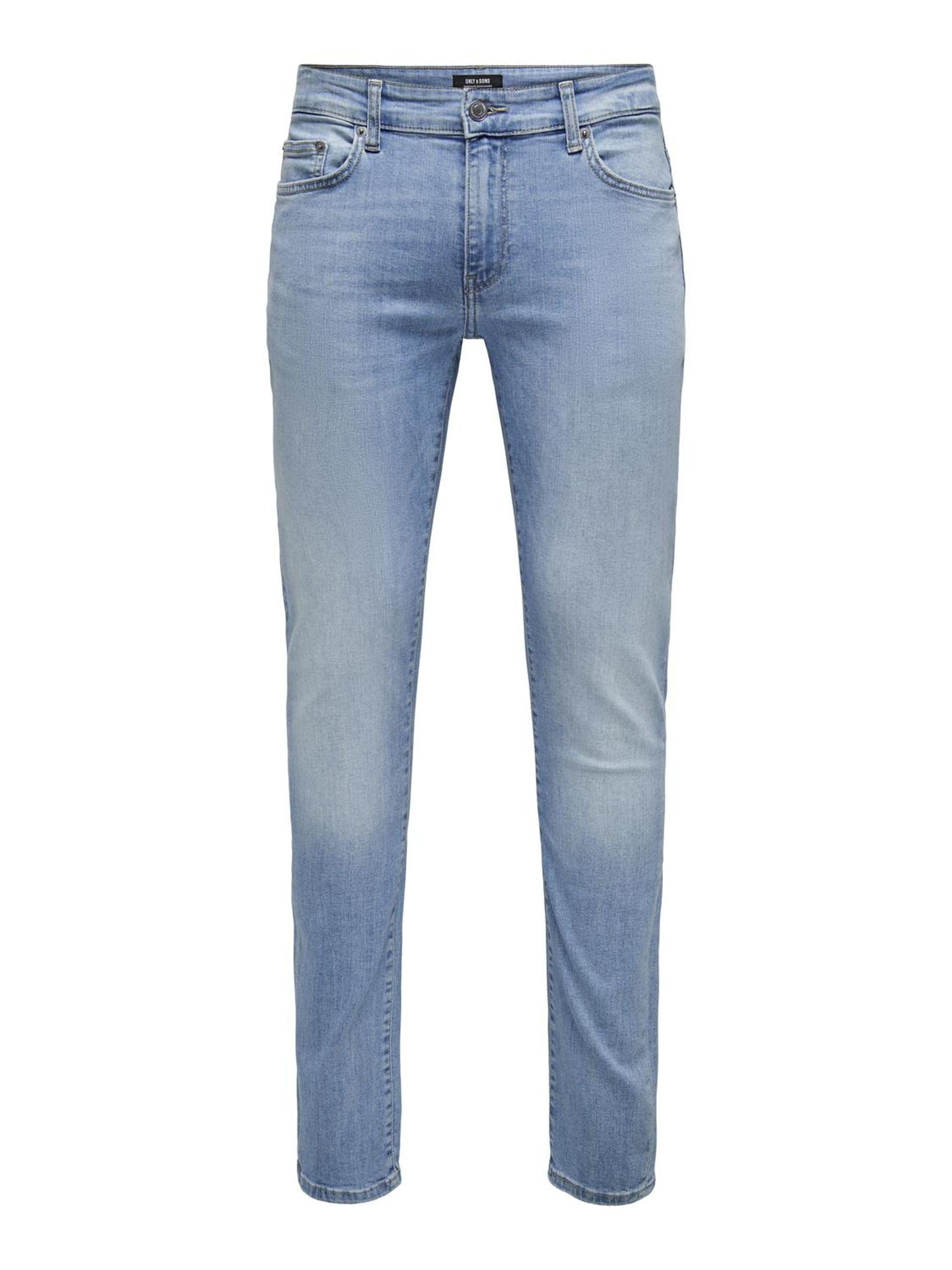 ONLY & SONS Mens Onsloom Slim One LBD 8263 Azg DNM Noos Jeans, Lightblue, 33W / 30L UK