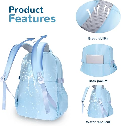 Miniatura 3 de Roffatide Mochila de anime con bonitos pasadores, mochila antirrobo para portátil, mochila de viaje, senderismo, mochila para nuevos regalos de